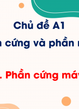 Chủ đề A1 - Bài 1 Phần cứng máy tính